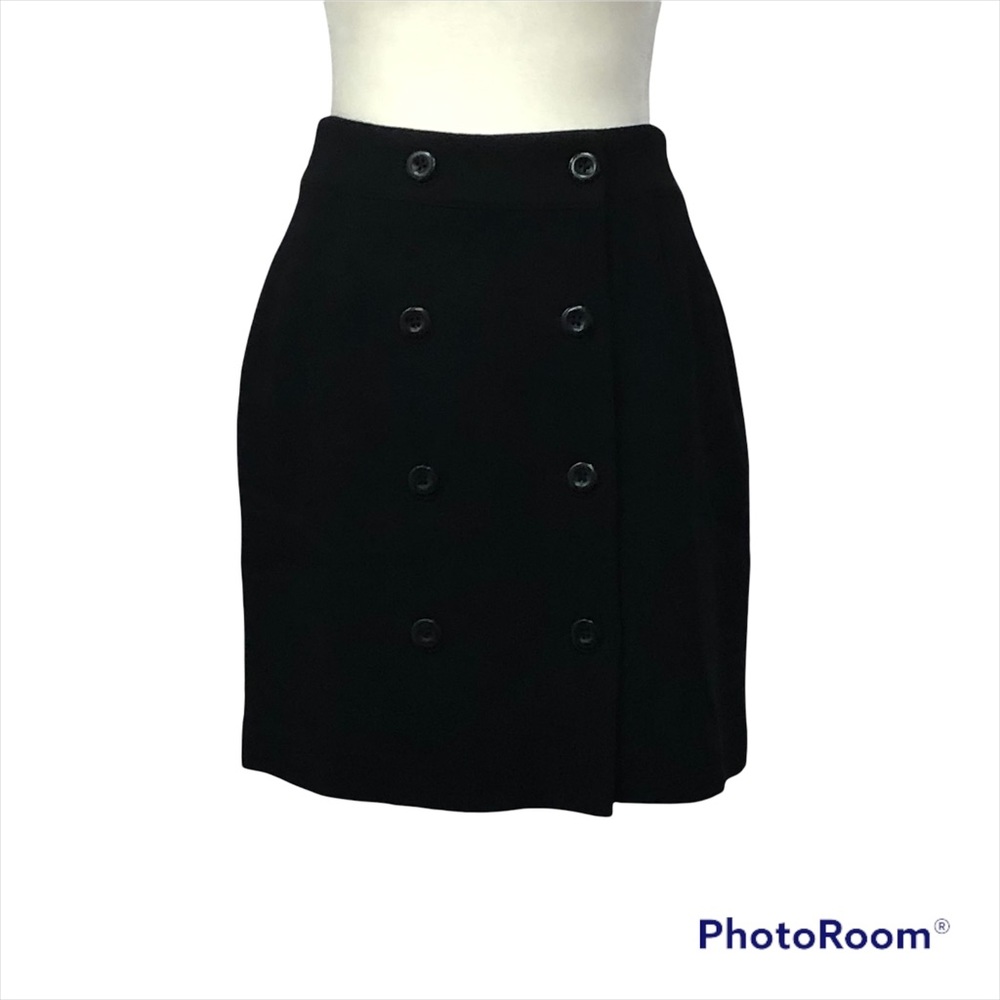 et vous Cute Wrap Skirt with Front Button Closure 100% Wool Perfect for Holidays